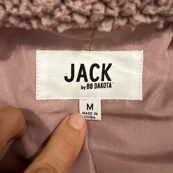 Jack by BB Dakota lavender women’s fleece zip up medium - Picture 5 of 7